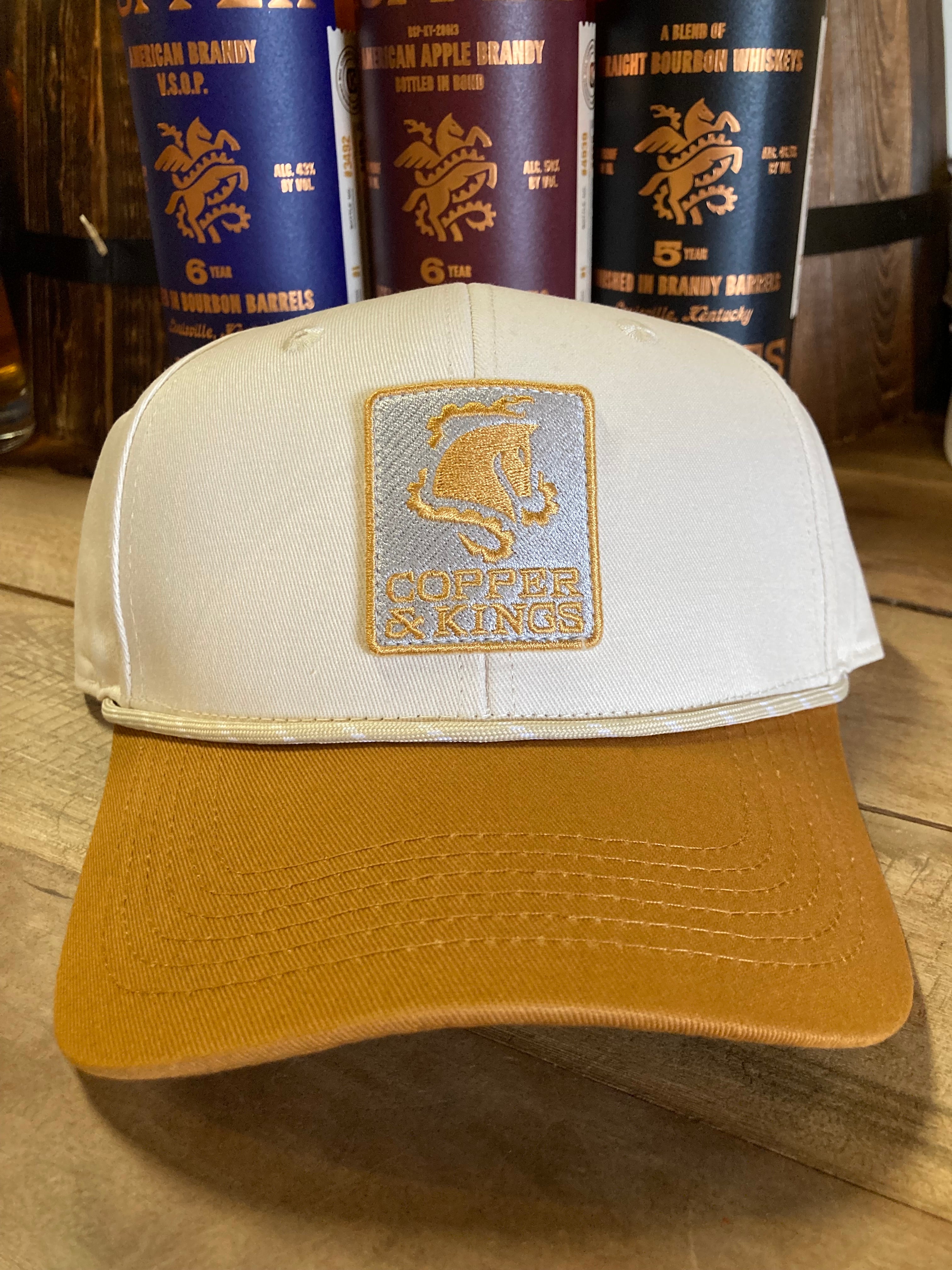 Cream & Gold Rope Hat